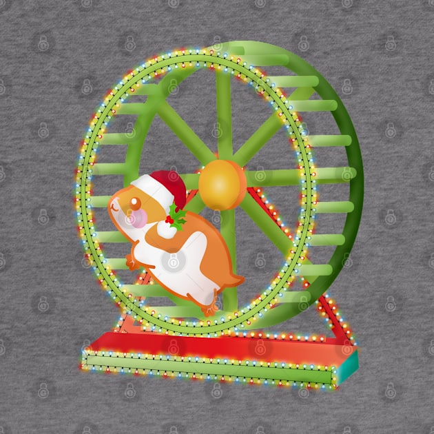 christmas santa hamster by gossiprag